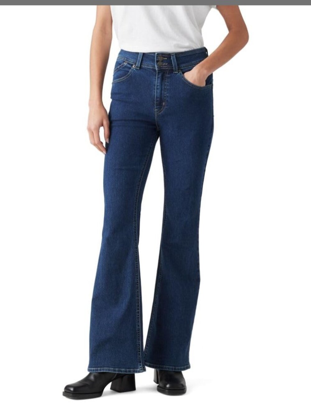 New jeans, Levi's jeans, jeans for women, high rise jeans, retro jeans.